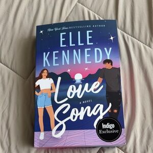 Elle Kennedy "Love Song" Paperback - Blue Purple Sunset Cover